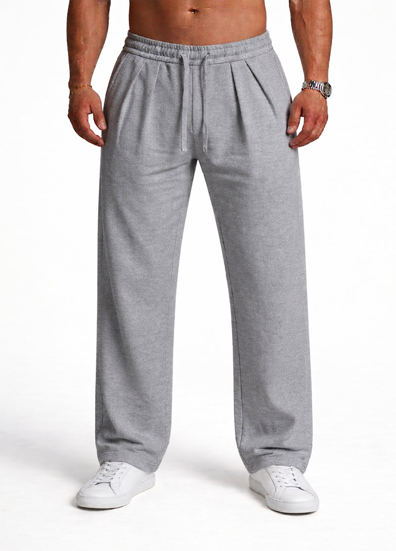 GRAY RELAXED FIT WIDE LEG